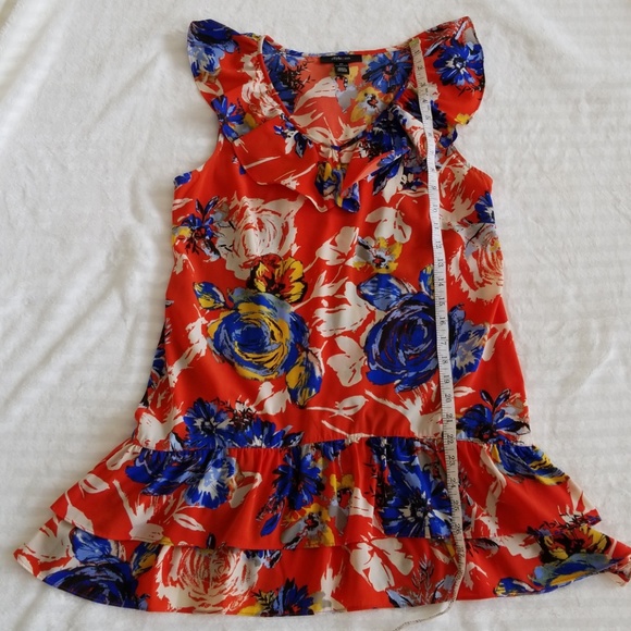 Oversized floral mini dress - Picture 2 of 4